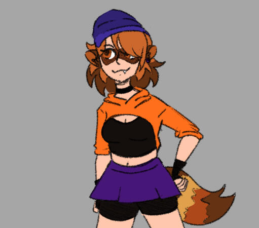 half body flat colour